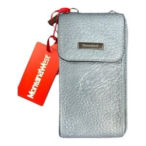 Montana West Leather Cell Phone Crossbody Wallet